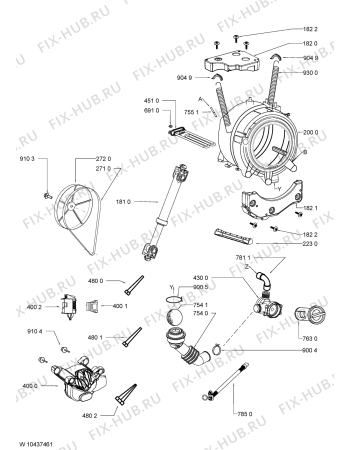 Схема №2 AWOE 1014 с изображением Микромодуль для стиралки Whirlpool 481010424816