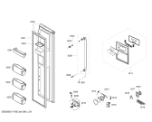 Схема №3 B20CS80SNW Side by side с изображением Ручка двери для холодильной камеры Bosch 00664373