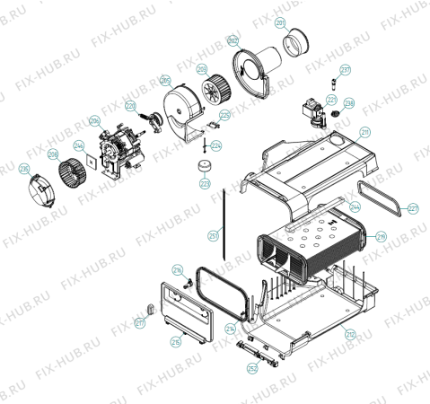 Взрыв-схема стиральной машины Asko T753C NO   -White (200082, TD60.1) - Схема узла 02