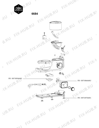 Схема №2 6682 с изображением Перекрытие для кухонного измельчителя Seb FS-3072056682
