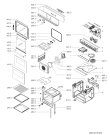 Схема №1 BLZA7900/TI с изображением Обшивка для плиты (духовки) Whirlpool 481245249784