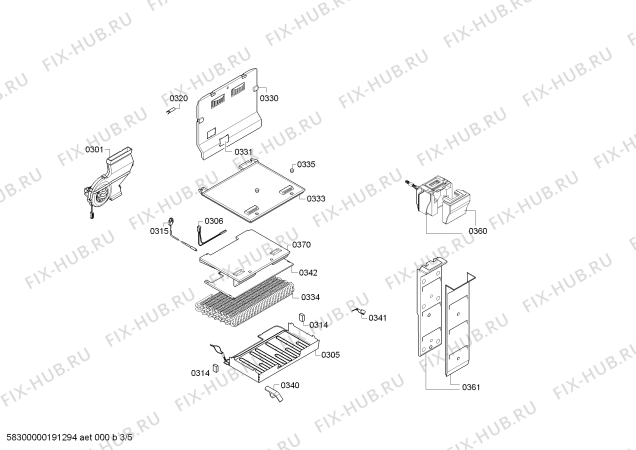 Схема №1 KDN42AL10N с изображением Выдвижной ящик для холодильной камеры Bosch 00650839
