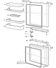 Схема №1 4046-4KG с изображением Дверца для холодильника Aeg 6711640018