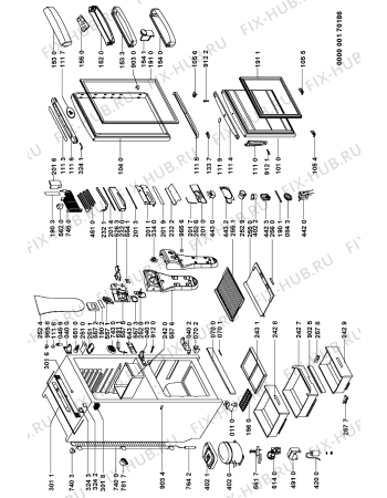 Схема №1 ARC7720 (F092003) с изображением Крышечка для холодильника Indesit C00342950
