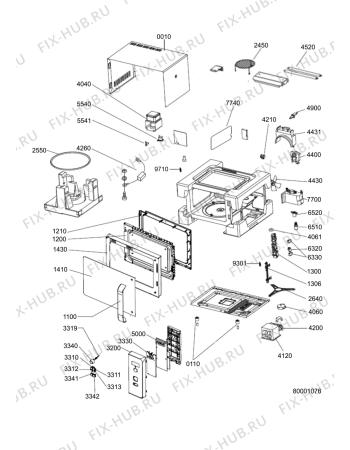 Схема №1 MWD 244 IX с изображением Сенсорная панель для свч печи Whirlpool 482000013832