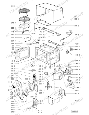 Схема №1 AVM 441 AV с изображением Сенсорная панель для микроволновки Whirlpool 481945358718