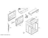Схема №2 4HT415X с изображением Передняя часть корпуса для духового шкафа Bosch 00442366