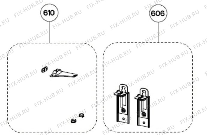 Взрыв-схема вытяжки Aeg X89463MD01 - Схема узла Accessories