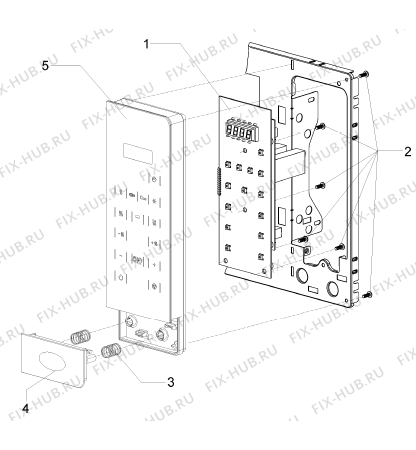 Схема №1 BM6120AX (343719, BT18GB1) с изображением Элемент корпуса для микроволновой печи Gorenje 265630