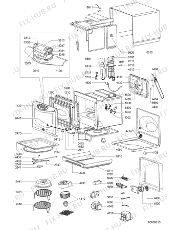 Схема №1 JT 357 WH с изображением Дверь для микроволновой печи Whirlpool 481245938077