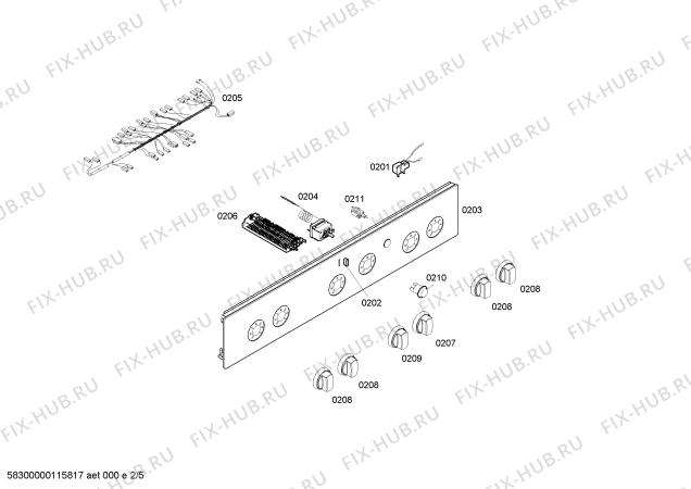 Схема №3 HM422210E с изображением Ручка конфорки для плиты (духовки) Siemens 00605460
