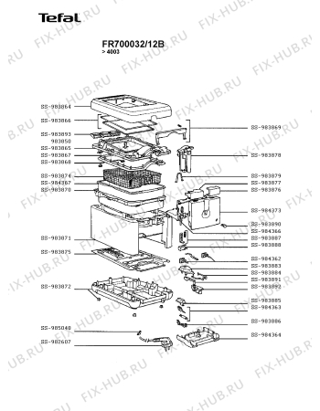 Схема №1 FA700335/12 с изображением Провод Tefal SS-982607