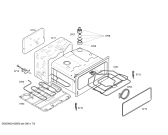 Схема №3 U1564N0GB с изображением Внутренняя дверь для духового шкафа Bosch 00441123