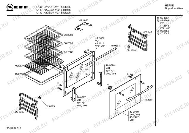 Схема №2 U1421N2GB с изображением Панель управления для плиты (духовки) Bosch 00437403