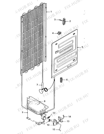 Взрыв-схема холодильника Electrolux RP1001 - Схема узла Door 003