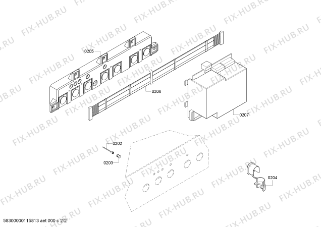 Схема №1 PH42CS с изображением Декоративная панель для духового шкафа Bosch 00218933
