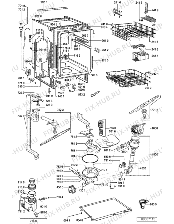 Схема №1 ADG644BR1 (F091623) с изображением Руководство для посудомоечной машины Indesit C00349588