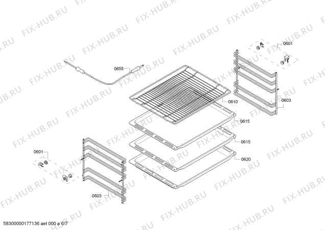 Схема №4 HCE778321U с изображением Панель управления для электропечи Bosch 00703311