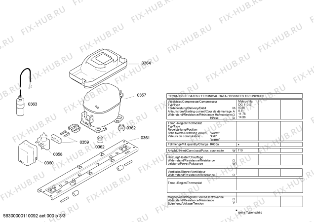 Взрыв-схема холодильника Aeg KI4AE18 AEG-Electrolux - Схема узла 03