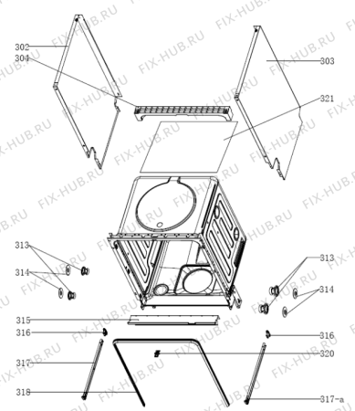 Взрыв-схема посудомоечной машины Gorenje GV61211 (476373) - Схема узла 03