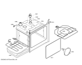 Схема №3 HEN236053 с изображением Фронтальное стекло для электропечи Bosch 00472263