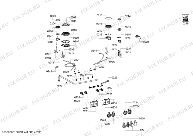 Схема №3 HSD786055N с изображением Труба для электропечи Bosch 00705916