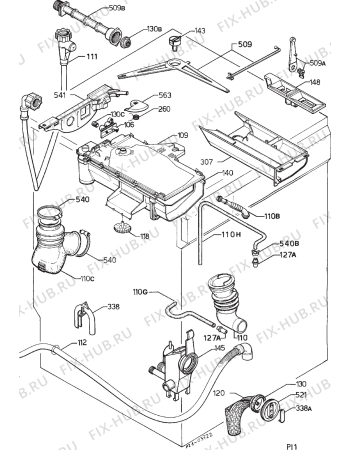 Взрыв-схема стиральной машины Matura 018.583 5 - Схема узла Hydraulic System 272