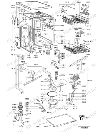 Схема №2 GSF 4581 WS с изображением Микромодуль для электропосудомоечной машины Whirlpool 481221838197