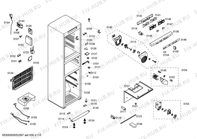 Схема №1 KG25F220 с изображением Дверь для холодильника Siemens 00239520