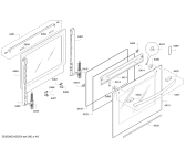 Схема №2 B85P62N3MC с изображением Фронтальное стекло для духового шкафа Bosch 00689190