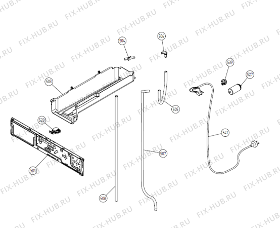 Взрыв-схема стиральной машины Gorenje T722C TW   -Stainless (900002541, TD25.3) - Схема узла 05