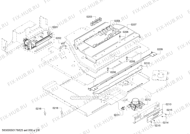 Взрыв-схема плиты (духовки) Bosch HBL5451UC Bosch - Схема узла 02