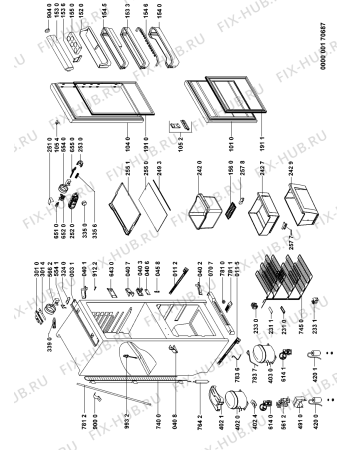 Схема №1 ART 487/A с изображением Термостат для холодильника Whirlpool 481228238234