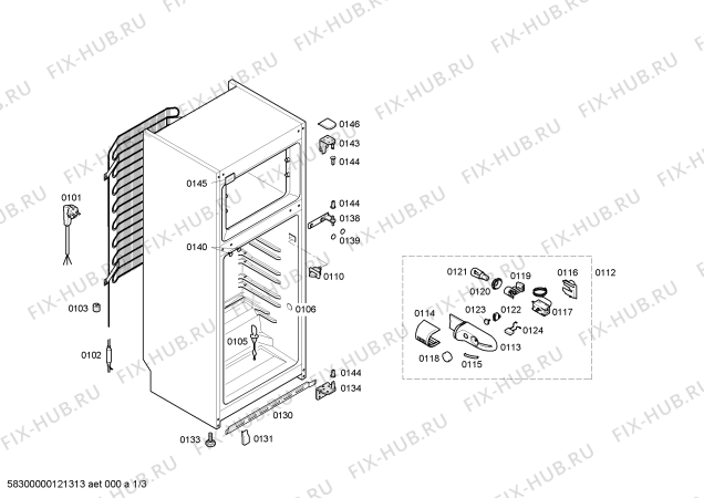 Схема №2 KD24VE10 с изображением Дверь морозильной камеры для холодильной камеры Siemens 00476853