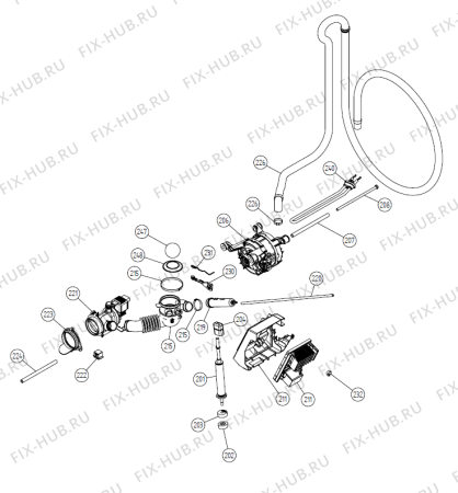 Взрыв-схема стиральной машины Gorenje W6362 DK   -White (900003131, WM25.3) - Схема узла 02