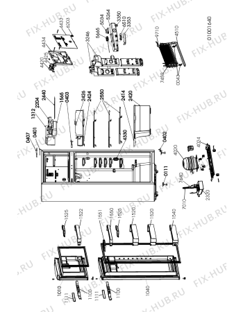 Схема №1 WBM 322/IX с изображением Шланг для холодильной камеры Whirlpool 481253029409