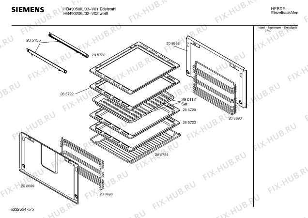 Схема №2 HB49050IL с изображением Панель управления для плиты (духовки) Siemens 00350307