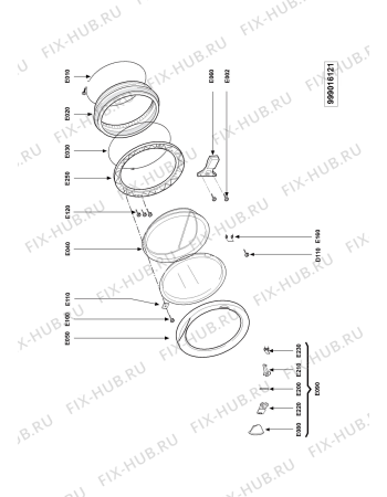 Схема №3 HAU065MBWG с изображением Вноска Whirlpool 481247838005