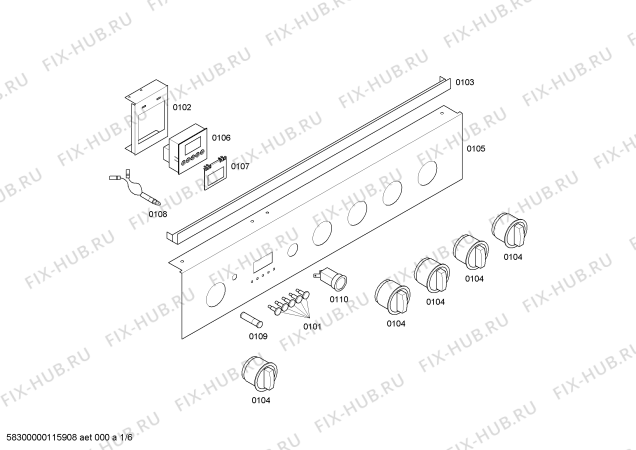 Схема №2 HSC66I80EB PROFESSIONAL с изображением Инструкция по эксплуатации для плиты (духовки) Bosch 00592105