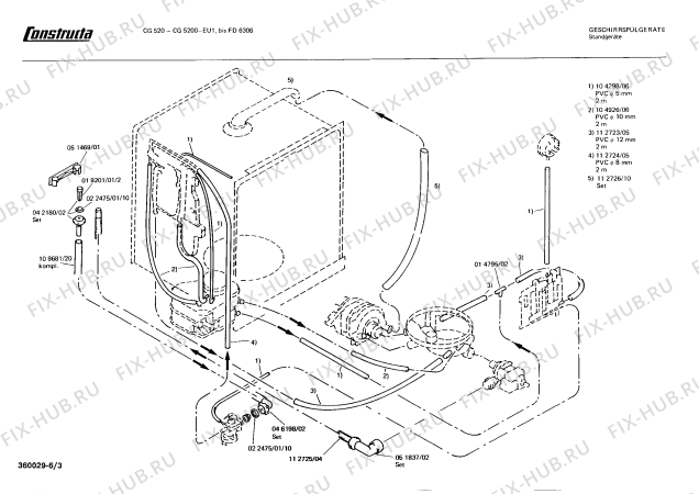 Схема №3 CG520045 с изображением Переключатель для посудомойки Bosch 00054001