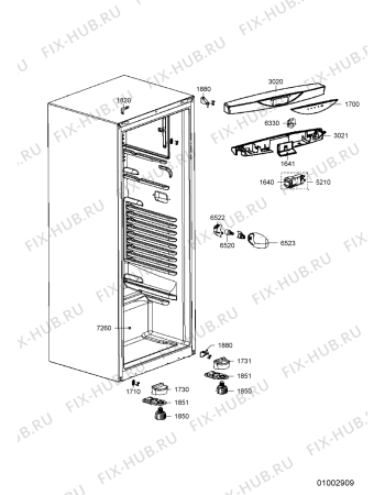 Схема №2 IRN 395/I с изображением Держатель для холодильной камеры Whirlpool 482000003383