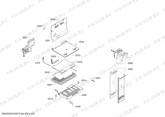 Схема №2 KDN46AW20U KDN с изображением Стеклопанель для холодильника Bosch 00795009