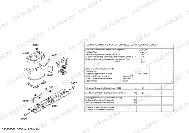 Схема №2 3KF4930N с изображением Дверь для холодильника Bosch 00242146