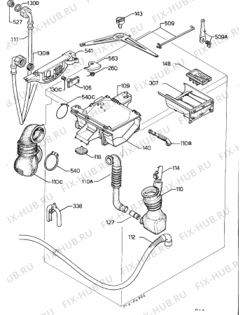 Взрыв-схема стиральной машины Electrolux WH3400 - Схема узла Hydraulic System 272