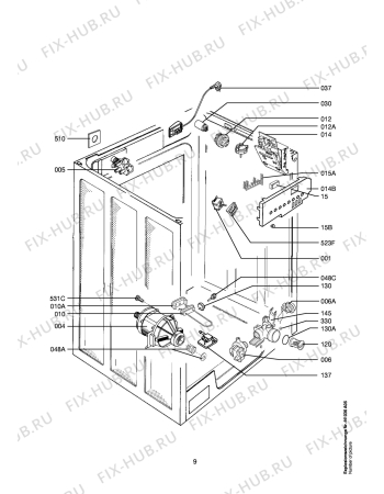 Взрыв-схема стиральной машины Husqvarna Electrolux QW15600 - Схема узла Electrical equipment 268
