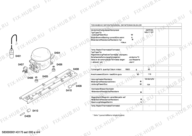 Схема №2 KG53NX00NE с изображением Дверь морозильной камеры для холодильной камеры Siemens 00684182