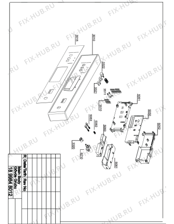 Схема №1 DFS 5830 (7690348345) с изображением Держатель для посудомоечной машины Beko 1743480300