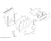 Схема №1 HCE744353R с изображением Стеклокерамика для электропечи Bosch 00770399