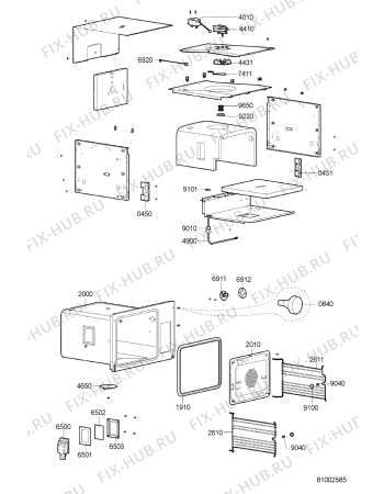 Схема №1 SPC 5360 IN с изображением Электропитание для плиты (духовки) Whirlpool 481232118205