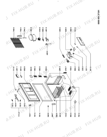 Схема №1 MGT 287 ECO A+/1 с изображением Холдер для холодильника Whirlpool 480132101866